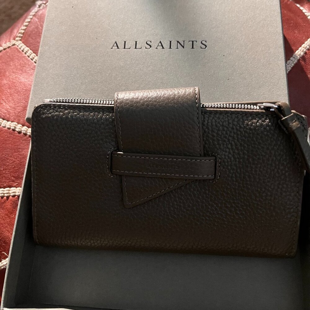 All Saints Ray Leather Wallet